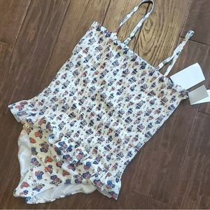 Brand new with tags tory burch swim one piece tea rose XL